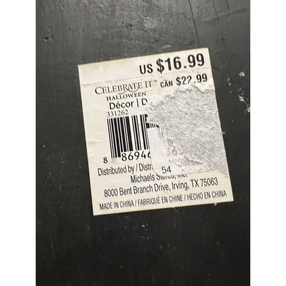 Celebrate It Halloween Skull & Books Hexes/Spells/Toxins/Poisons Table Top Decor - Picture 6 of 6